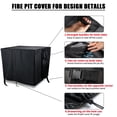 thumbnail image 2 of Youlvy Rectangular Fire Pit Cover 43 inch, Propane Gas Fire Pit Table Cover,Outdoor Waterproof Firepit Table Cover - 43 X 22 X 25 Inch, 2 of 7
