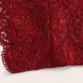 thumbnail image 3 of Gibobby Ropa interior mujer Conjunto de lencería sexy de encaje suave para mujer, ropa interior transparente con aros de encaje floral(Rojo, CH), 3 of 5