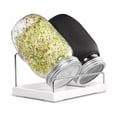 thumbnail image 1 of Sprouting Kit, Versatile Seeds & Easy Sprouting: Grow Healthy Broccoli, Alfalfa Seeds, Mung Beans in Stainless Steel Stand, Complete Jar Set for Your Kitchen Counter, 1 of 6