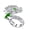 Green, variant on Elegant Gold Plated Chinese Loong Rings Decorated With Unisex Accessory Fashion Jewelry Accessories