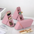 thumbnail image 6 of PoyoKee Cute Pencil Case, Large Capacity 2 in 1 Pencil Case Pen Holder, Silicone Coated Portable Stain Resistance Pen Bag for Desk Organizer, Pink, 6 of 6