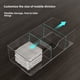 thumbnail image 4 of Caja de almacenamiento con espejo para gabinete de baño, compartimento para gabinete de baño, caja organizadora, tocador, estante de almacenamiento para cosméticos, lápiz labial y escritorio, 4 of 6
