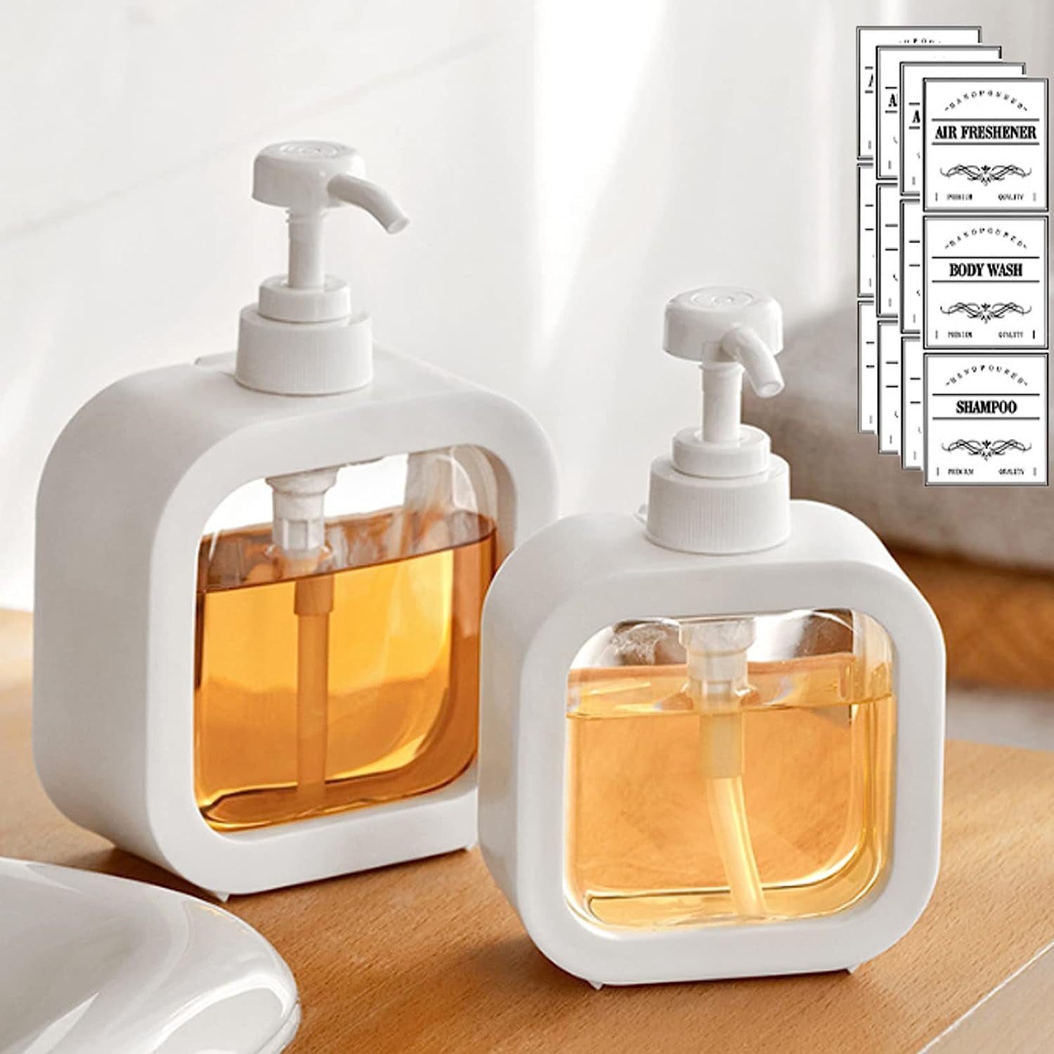 Soap Dispenser Refillable Kitchen Soap Dispenser and Bathroom Soap Dispenser Dishwashing Liquid Dispenser 300 ML