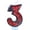 Number 3, variant on UNLLLL Halloween Number Candles 0 to 9 Set, Glitter Wax Birthday Candles, Spooky Cake Topper with Spider and Web Decor, for Halloween Party Cake Decor (0)