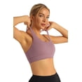 thumbnail image 2 of RUNNING GIRL Women’s Sports Bra Crossback Padded Athletic Yoga Workout Top Medium Support Gym Fitness Crop Tank, 2 of 4