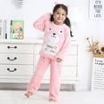 thumbnail image 2 of Pijamas de franela para niños pequeños, ropa de dormir cálida para bebés, conjunto de ropa para niños, traje de Casa de felpa para niños, otoño e invierno, nuevo, 2 of 3