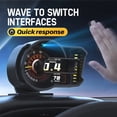 thumbnail image 2 of QIFEI New Head Up Display Full LCD OBD+GPS Instrument Panel Modification Gauge RPM, 2 of 8