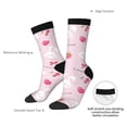 thumbnail image 2 of Yiaed Love Rabbit Print Great elasticity Crew Socks Sports socks for Men and Women, 2 of 5