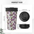 thumbnail image 3 of KLL Rose Flowers Pattern Stainless Steel Vacuum Insulated Tumbler - Carry Insulated Coffee Mug - Reusable Insulated Cold Brew Iced Coffee Cup Thermos, 3 of 8