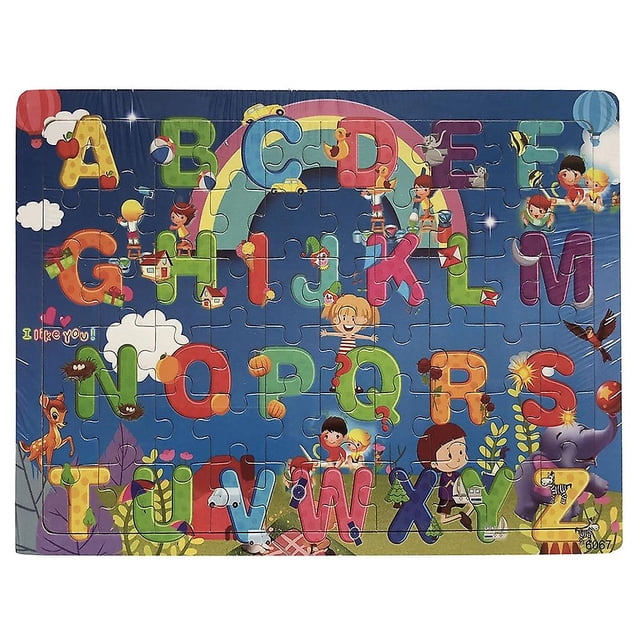 Puzzle Toy HUOGUO Parenting Puzzle 60 dibujos animados de madera