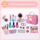 thumbnail image 4 of Juguetes Para Madres Y Bebés 24 Piezas Kit De Maquillaje Juguete Con Bolsa De Almacenamiento Juego De Maquillaje Lavable Juego De Cosméticos De Princesa Segura Regalo Para Niñas De Más De 3 Años Jugue Muyoka Hogar, 4 of 7