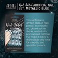 thumbnail image 3 of Set de uñas artificiales Ardell Nail Addict, azul metálico, 3 of 3