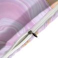 thumbnail image 4 of HAHDAXIA Marble Pattern Bedding Solid Comforter Set for All Seasons,3 Pieces(1 Comforter+2 Pillowcases),Soft Microfiber Bedding Set Queen(90"x90"), 4 of 7