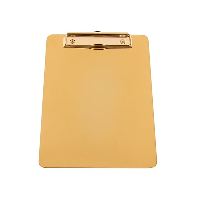 Carpeta de escritura multifunción, menú de acero inoxidable, clasificación de archivos, tablero de clip, oficina, restaurante, portapapeles, L tholdsy JJ19980-03