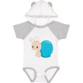 thumbnail image 3 of Inktastic Adorable Blue Snail Boys or Girls Baby Bodysuit, 3 of 5