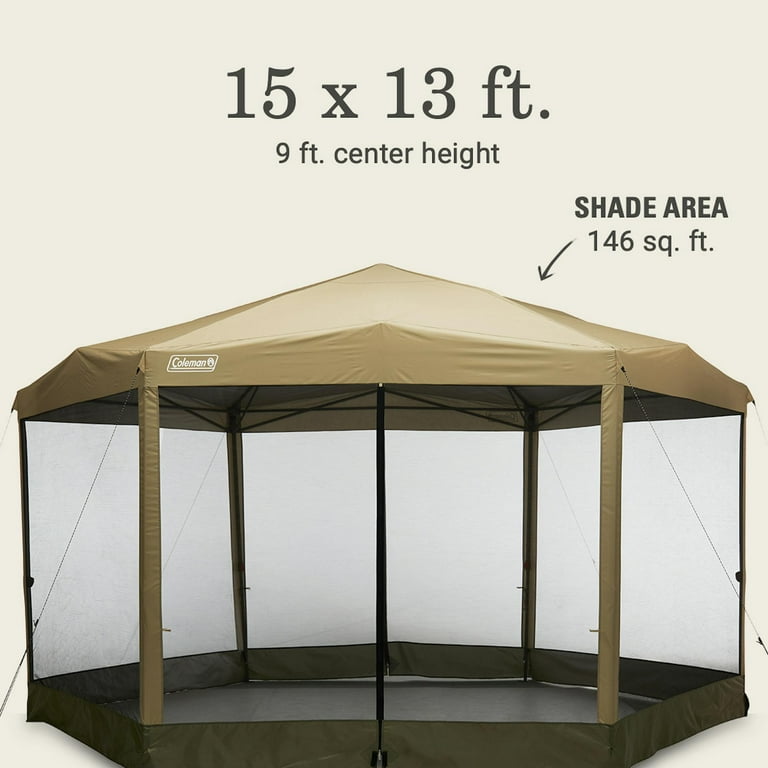 Coleman Back Home™ 15 x 13 Screen Canopy Tent over Picnic Table