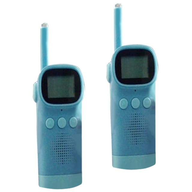 2x Talkies Pantalla Electrónica Plástico Lindo Mini Radio para bebés Teléfono Gadgets para Infantil año nuevo Cumpleaños Azul Sunnimix Walkie talkies