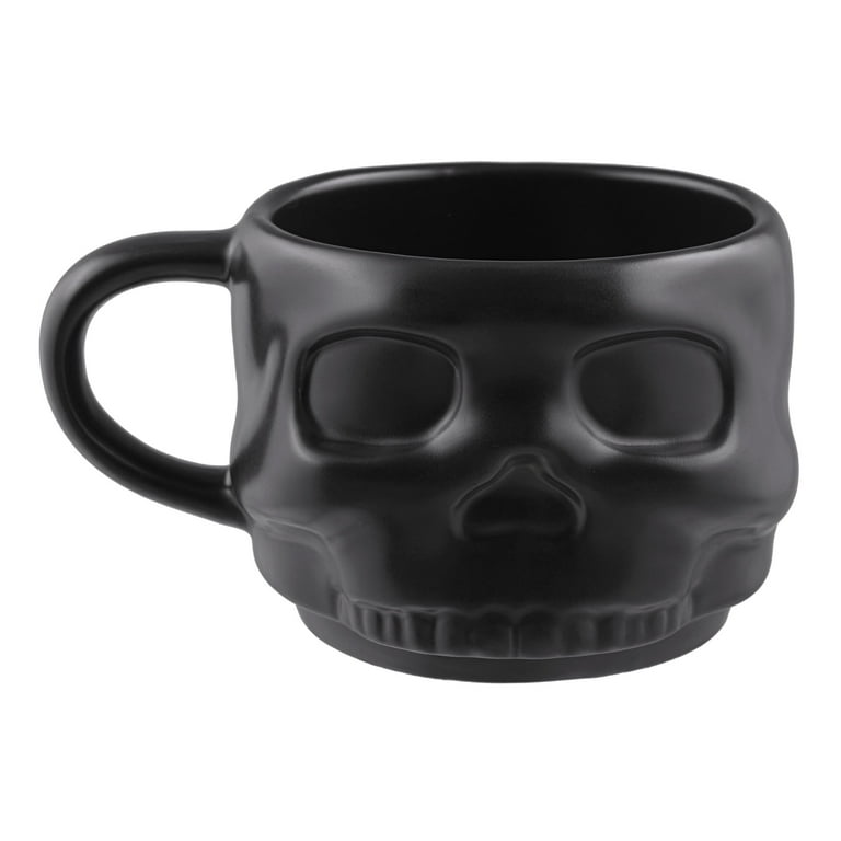 Coffee & Cosmetology Skeleton Large Tumbler Cup with Handle