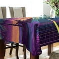thumbnail image 5 of Yayeee Tablecloths 54" x 54" Rectangle Wrinkle Resistant Party Table Cover, Neon Road, 5 of 8