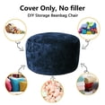 thumbnail image 4 of Bean Bag Chair Cover (No Filler), Adult Beanbag Chair Outside Cover Big Round Soft Fluffy Faux Fur Beanbag Lazy Sofa Bed Cover, 4 of 7