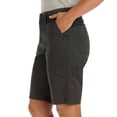 thumbnail image 4 of Womens Relaxed Fit Avey Knitwaist Cargo Bermuda in Cafe, 4 of 4