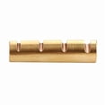 thumbnail image 5 of Pre-Slotted Brass Nuts Replacement 4 String Electric Bass Guitar Top Nut Electric Brass Guitar Accessories Flat Bottom, 5 of 13