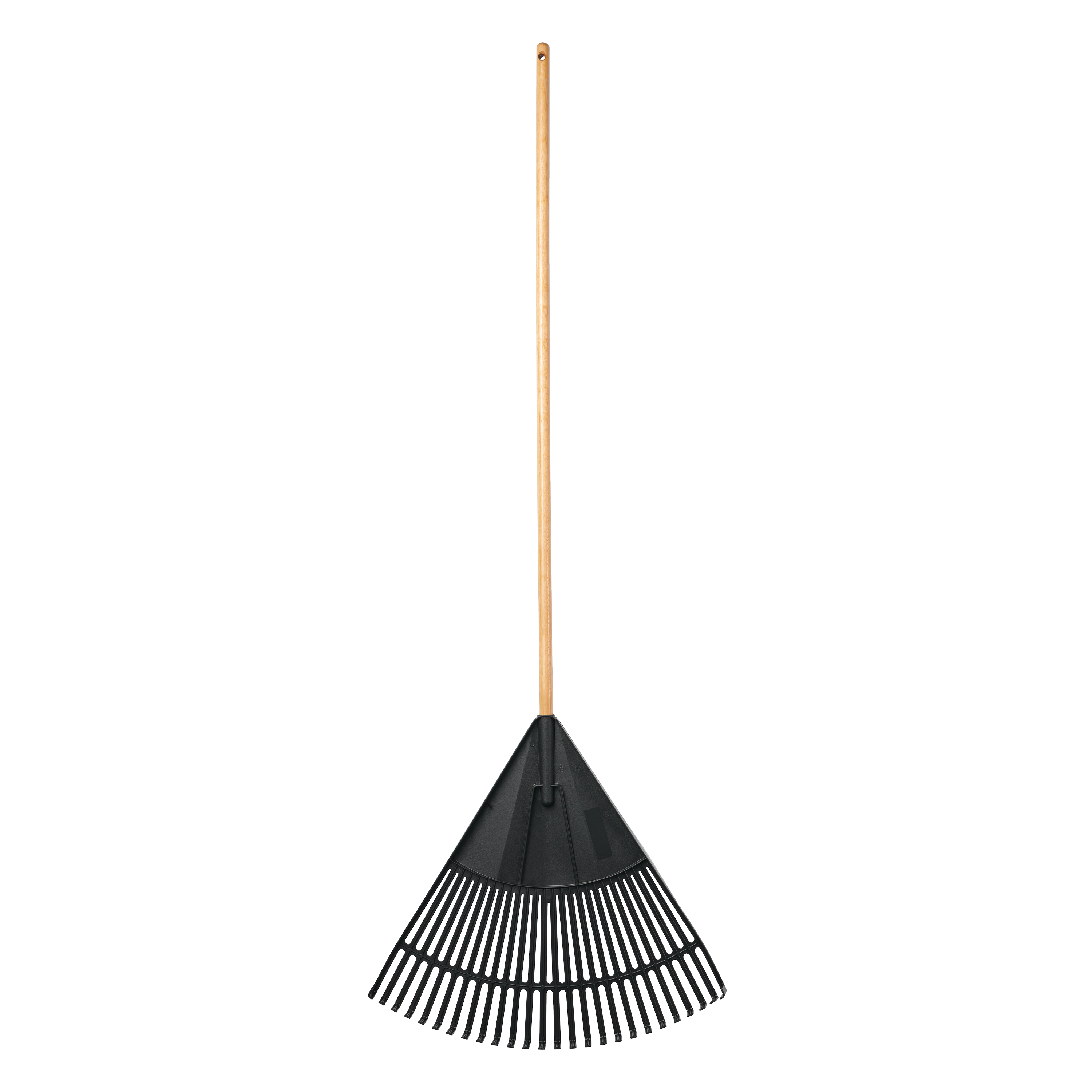 Expert Gardener 24-Inch Poly Leaf Rake with Wood Handle photo 1