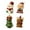 Style C, variant on Kuntesetty 4 Pieces Christmas Mini Figurines Set Xmas Desktop Ornament Collection Christmas Style B