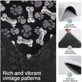 thumbnail image 3 of Paw Prints and Bones Kitchen Rugs Sets Of 3,Kitchen Runner Rugs Non Skid Washable,Decorative Kitchen Floor Mats for Kitchen,Sink,Laundry,17"x30"+ 17"x47" + 17"x59", 3 of 6