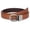 Brown+Coffee, variant on JASGOOD Boys Leather Belts Kids Casual Reversible Belt for School Uniform