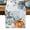 Blue, variant on ERUNPONLY Thanksgiving Cattle Table Runner - 36 Inch Long Fall Pumpkin Sunflower Maple Leaf Autumn Cotton Linen Blended Dress Scarves Farmhouse Table Runner for Kitchen Dining, Coffee Table, 13"x36"