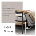 thumbnail image 6 of NNV Queen Size Platform Metal Bed Frame with Leather Upholstered Headboard, Black, 6 of 7