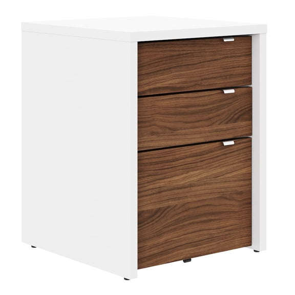 Nexera 3 Drawers Vertical Wood Composite Filing Cabinet, Multiple Finishes available