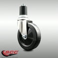thumbnail image 2 of 5 Inch 316SS Hard Rubber Wheel Swivel 1-3/4 Inch Expanding Stem Caster SCC, 2 of 2