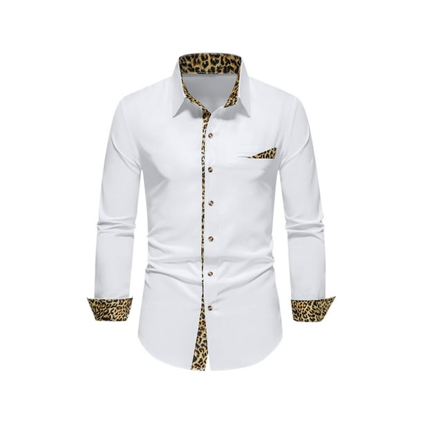 Mens white dress shirts walmart 2025