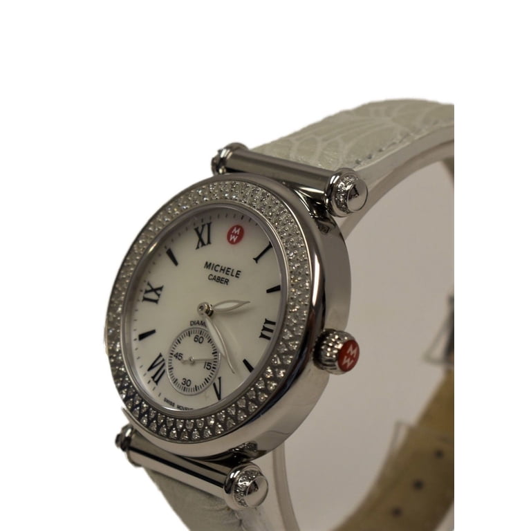 MICHELE CABER SILVER TONE DIAMOND WOMEN