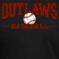 thumbnail image 3 of CafePress - Outlaws Baseball Men's Deluxe T Shirt - Mens Tri-blend T-Shirt, 3 of 4