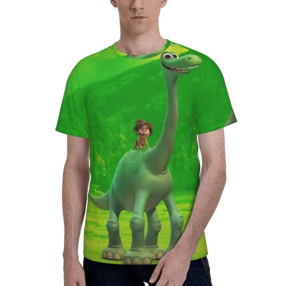 The Good Dinosaur Men's T Shirt Summer Casual Fashion Unisex Short Sleeve Graphic Crew Neck Tees Tops