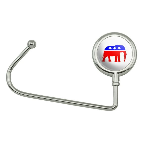 Republican Elephant GOP Conservative America Political Party Purse Bag Hanger Holder Hook