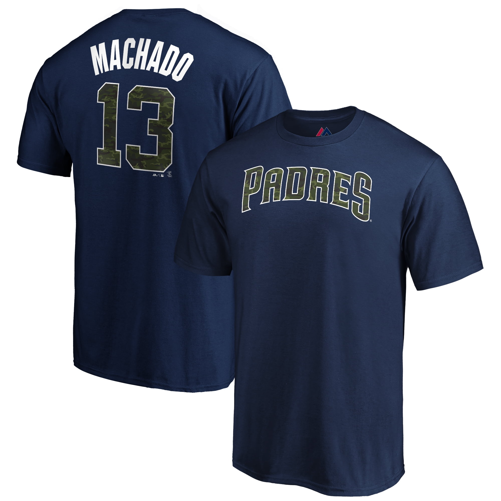 Manny Machado San Diego Padres Majestic Name & Number T-Shirt - Camo ...