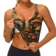 thumbnail image 3 of Balery Vintage Cloud Mushroom Sujetadores deportivos con espalda cruzada para mujer, acolchados, sin costuras, de alto impacto, ideales para yoga, gimnasio, entrenamiento y fitness.-X-Large, 3 of 8