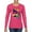Fuschia, variant on Totally 80's Forever Vintage Womens Graphic Long Sleeve T-Shirt, Royal, Small