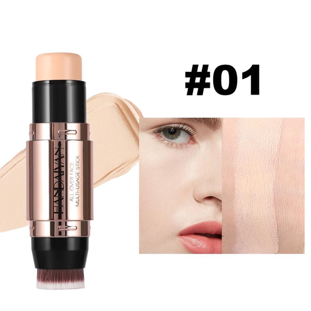 Corrector en barra de maquillaje de doble cabezal, iluminador y natural Stereosco Q /я O4W2