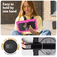 thumbnail image 4 of Case for Samsung Galaxy Tab S11 2025 with Screen Protector, 360 Degree Rotating Kickstand Hand Strap Heavy Duty Shockproof Cover with Shoulder Strap, Rose, 4 of 7
