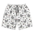thumbnail image 3 of Uemuo Funny Chicken Pattern Men's Swim Trunks Hawaiian Beach Bathing Suit Swimsuits Beach Quick-Dry Shorts with Pockets-Large, 3 of 9