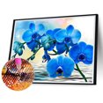 thumbnail image 2 of Diamond Drill Moth Orchid 5D DIY Kits de pintura Full Round Wall Decor Art Crafts FLhrweasw Nuevo, 2 of 9