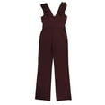 thumbnail image 2 of bar III Womens Ruffled Jumpsuit, Red, 6, 2 of 2