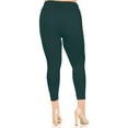 thumbnail image 3 of Women's Plus Size Seamless High Waist Lightweight Solid Yoga Capri Leggings XL-3XL, 3 of 4