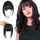 thumbnail image 4 of Qarigey Aspecto elegante, clip liso y natural en flequillo delantero con flequillo, clip en postizo frontal con flecos, fácil Cuidado del cabello, 4 of 6