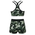 thumbnail image 6 of HULIJA Baby Girls Bikini Sets Racer Back Tank Top with Boy Shorts Beachwear Summer Swimming Clothes Camouflage Green 14, 6 of 8